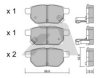 AISIN BPTO-2006 Brake Pad Set, disc brake